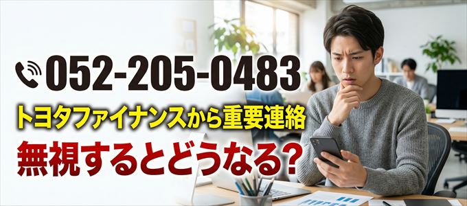 「0522050483」はトヨタファイナンスから重要連絡